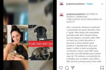 Reprodução de post do Instagram