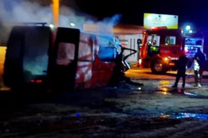 Acidente na BR-290, em Rosário do Sul