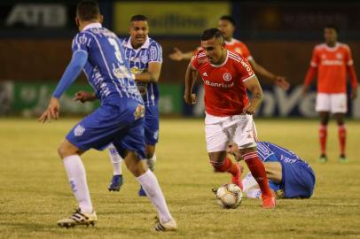 Inter enfrenta o Esportivo, no Estádio Montanha dos Vinhedos, em Bento Gonçalves, pela quinta rodada do segundo turno do Gauchão. Pottker<!-- NICAID(14553598) -->