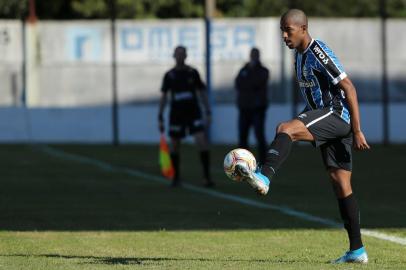  Lajeado, RS, BRASIL,29/07/2020- Novo Hamburgo x Grêmio:Jogo válido pela última rodada do segundo turno do Gauchão na Arena Alviazul (Lajeado).  Foto:Marco Favero  / Agencia RBSIndexador: Fernando Gomes<!-- NICAID(14556021) -->