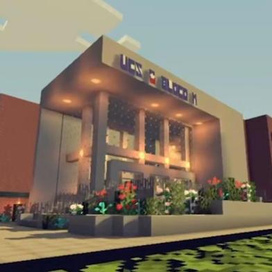 Estudante do Cetec Diego Dall¿Agno reconstrói UCS Teatro no jogo Minecraft<!-- NICAID(14560654) -->