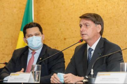 Designac¿a¿o da Eletronorte como agente executor do Programa Mais Luz na Amazo¿nia, no estado do Amapa¿ - AP(Brasília - DF, 05/08/2020) Palavras do Presidente da República, Jair Bolsonaro.Foto: Isac Nóbrega/PR<!-- NICAID(14561108) -->