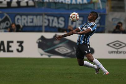  PORTO ALEGRE, RS, BRASIL - 05/08/2020 - GRÊMIO X INTERNACIONAL: Jogo ocorre na Arena e define o campeão do segundo turno do Gauchão 2020. Devido à pandemia do coronavírus, partida será realizada sem público, seguindo rigorosos protocolos sanitários. (FOTO: Jefferson Botega/Agência RBS)Indexador: Jeff Botega<!-- NICAID(14561628) -->