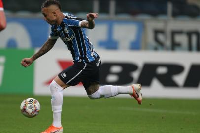  PORTO ALEGRE, RS, BRASIL - 05/08/2020 - GRÊMIO X INTERNACIONAL: Jogo ocorre na Arena e define o campeão do segundo turno do Gauchão 2020. Devido à pandemia do coronavírus, partida será realizada sem público, seguindo rigorosos protocolos sanitários. (FOTO: Jefferson Botega/Agência RBS)Indexador: Jeff Botega<!-- NICAID(14561745) -->