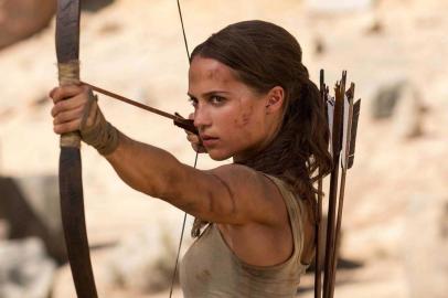 Alicia Vikander em Tomb Raider: A Origem<!-- NICAID(14562101) -->