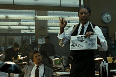 Seven (1995), de David Fincher, com Morgan Freeman e Brad Pitt<!-- NICAID(14567134) -->