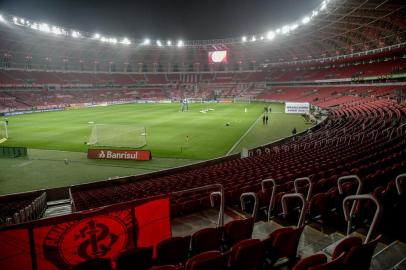  PORTO ALEGRE, RS, BRASIL, 13/08/2020-Jogo acontece no estádio Beira-Rio e é válido pela segunda rodada do Brasileirão. Foto- Marco Favero / Agencia RBS<!-- NICAID(14567293) -->