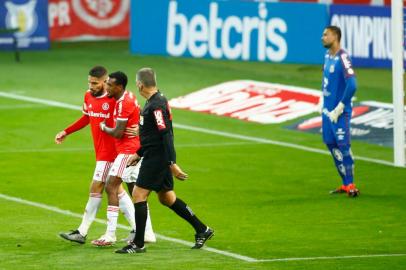  PORTO ALEGRE, RS, BRASIL, 13/08/2020-Jogo acontece no estádio Beira-Rio e é válido pela segunda rodada do Brasileirão. Foto- Marco Favero / Agencia RBS<!-- NICAID(14567563) -->