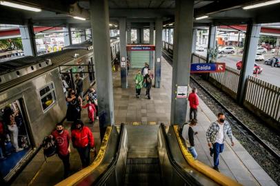  CANOAS, RS, BRASIL - 14/08/2020A Trensurb tem um plano de investimento de R$ 6,5 milhões para recuperar as estações mais antigas e mais movimentadas. Na foto, a Estação Mathias Velho<!-- NICAID(14568637) -->