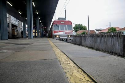  SAPUCAIA DO SUL, RS, BRASIL - 14/08/2020A Trensurb tem um plano de investimento de R$ 6,5 milhões para recuperar as estações mais antigas e mais movimentadas. Na foto, a Estação Sapucaia<!-- NICAID(14568619) -->