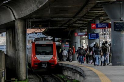  PORTO ALEGRE, RS, BRASIL - 14/08/2020A Trensurb tem um plano de investimento de R$ 6,5 milhões para recuperar as estações mais antigas e mais movimentadas. Na foto, a Estação Rodoviária<!-- NICAID(14568570) -->