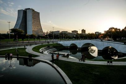  PORTO ALEGRE, RS, BRASIL - 16/08/2020Um ano da reinauguração do Largo dos Açorianos<!-- NICAID(14569394) -->