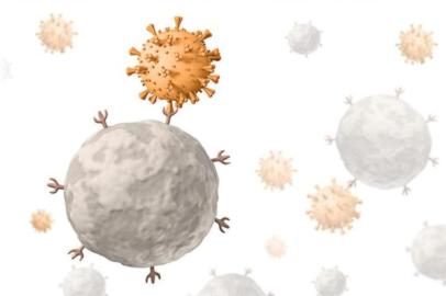  Projeção artística do coronavírus causador da doença covid-19, ilustração de Jonatan Sarmento/Agência RBS