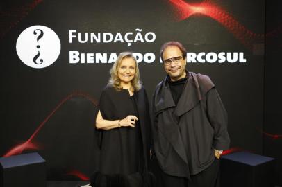 A nova presidente da Fundação Bienal do Mercosul Carmen Ferrão e o curador da Bienal 13 Marcello Dantas<!-- NICAID(14571794) -->