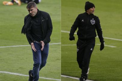 Eduardo Coudet e Jorge Sampaoli no Beira-Rio