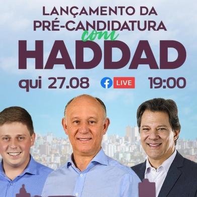 Lançamento online da pré-candidatura de Pepe Vargas a prefeito de Caxias com ex-candidato à presidência, Fernando Haddad<!-- NICAID(14575873) -->