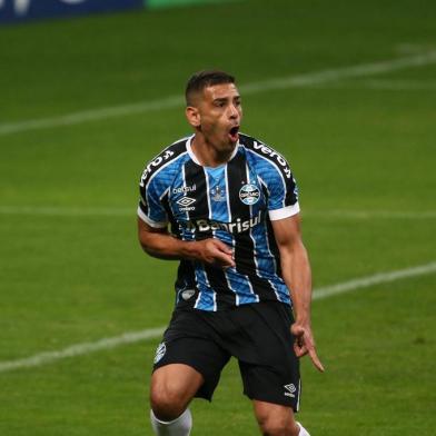  PORTO ALEGRE, RS, BRASIL, 30/08/2020- Grêmio x Caxias: confronto ocorre na Arena. Segundo jogo da final do gauchão 2020. Foto: Jefferson Botega/Agencia RBSIndexador: Jeff Botega<!-- NICAID(14580294) -->