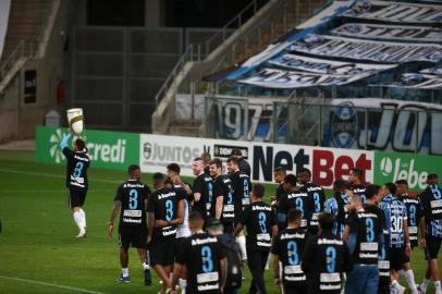  PORTO ALEGRE, RS, BRASIL, 30/08/2020- Grêmio x Caxias: confronto ocorre na Arena. Segundo jogo da final do gauchão 2020. Foto: Jefferson Botega/Agencia RBSIndexador: Jeff Botega<!-- NICAID(14580409) -->