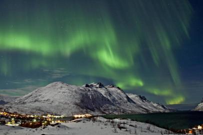 Fenômeno da Aurora Boreal na cidade de Tromso, no norte da Noruega. Reporter Carlos Ismael Moreira viajou à Noruega a convite do Innovation Norway e do Conselho Norueguês da Pesca. Foto: Bjørn Jørgensen/Visitnorway.com<!-- NICAID(12250249) -->