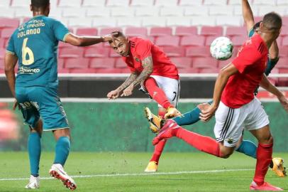 Everton Cebolinha em jogo do Benfica contra o Braga, no Estádio da Luz