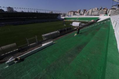  CAXIAS DO SUL, RS, BRASIL, 08/08/2020 - Juventude e CRB se enfrentam as 11 horas no estádio Alfredo Jaconi. Jogo válido pela primeira rodada da Série B do Campeonato Brasileiro. Os portões estarão fechados para torcedores devido a pandemia de coronavírus. (Marcelo Casagrande/Agência RBS)<!-- NICAID(14563755) -->