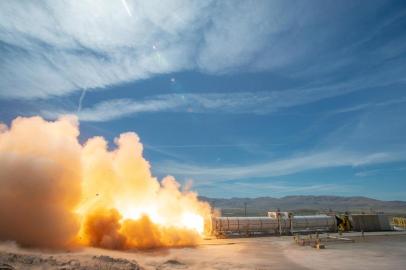 Northrop Grumman FSB-1 Booster Test for NASAâ¿¿s SLSNorthrop Grumman FSB-1 Booster Test for NASAâs Space Launch System. Foto:Scott Mohrman /    NASA/Northrop Grumman  / DivulgaçãoIndexador: Northrop Grumman/Scott Mohrman<!-- NICAID(14583606) -->