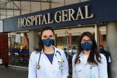  CAXIAS DO SUL, RS, BRASIL (02/09/2020) Fernanda e a Bruna, que são médicas residentes (fazem especialização) do HG. A pauta fala de como elAs têm sido importantes neste momento e como a pandemia vai ser um marco na formação deles.<!-- NICAID(14582347) -->