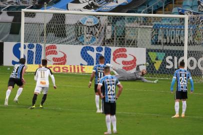  PORTO ALEGRE, RS, BRASIL - 03.09.2020 - Em jogo válido pela 7ª rodada do Campeonato Brasileiro, o Grêmio recebe o Sport Recife na Arena. (Foto: André Ávila/Agencia RBS)<!-- NICAID(14584226) -->