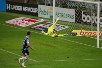  PORTO ALEGRE, RS, BRASIL - 03.09.2020 - Em jogo válido pela 7ª rodada do Campeonato Brasileiro, o Grêmio recebe o Sport Recife na Arena. (Foto: André Ávila/Agencia RBS)<!-- NICAID(14584231) -->