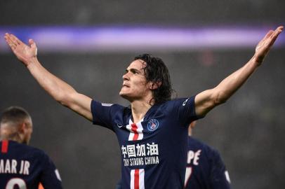  Paris Saint-Germains Uruguayan forward Edinson Cavani reacts after scoring a goal during the French L1 football match between Paris Saint-Germain (PSG) and Girondins de Bordeaux at the Parc des Princes stadium in Paris, on February 23, 2020. (Photo by FRANCK FIFE / AFP)Editoria: SPOLocal: ParisIndexador: FRANCK FIFESecao: soccerFonte: AFPFotógrafo: STF<!-- NICAID(14585105) -->