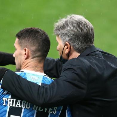  PORTO ALEGRE, RS, BRASIL, 30/08/2020- Grêmio x Caxias: confronto ocorre na Arena. Segundo jogo da final do gauchão 2020. Foto: Jefferson Botega/Agencia RBSIndexador: Jeff Botega