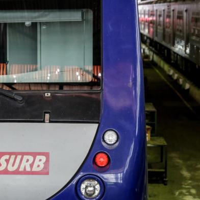  PORTO ALEGRE, RS, BRASIL - 03/09/2020 Os trens novos da série 200 da Trensurb voltam a apresentar problemas. (Foto: Marco Favero/Agencia RBS)<!-- NICAID(14583823) -->