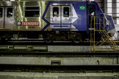  PORTO ALEGRE, RS, BRASIL - 03/09/2020 Os trens novos da série 200 da Trensurb voltam a apresentar problemas. (Foto: Marco Favero/Agencia RBS)<!-- NICAID(14583825) -->