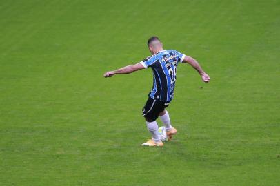  PORTO ALEGRE, RS, BRASIL, 13/09/2020-Grêmio x Fortaleza: Jogo válido pela 10ª rodada do Brasileirão, que ocorre na Arena. Foto- Isadora Neumann / Agencia RBS<!-- NICAID(14591049) -->