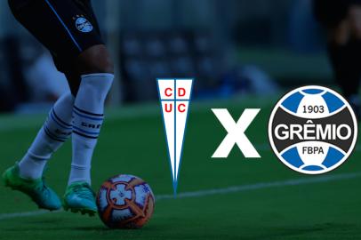 Universidad Católica, Grêmio, escudos, montagem, Libertadores