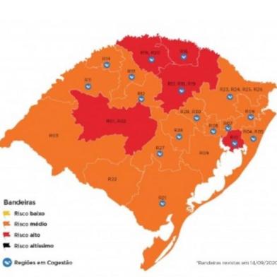 Mapa definitivo 19ª rodada distanciamento controlado RS. <!-- NICAID(14591777) -->