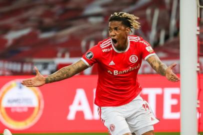  Porto Alegre, BRASIL - 16/09/2020- Copa CONMEBOL Libertadores 2020 - Internacional (BRA) Vs América de Cali - Estadio Beira-Rio Photo by : Staff images /CONMEBOL. Gol de Abel HernandezIndexador: Pedro H. Tesch<!-- NICAID(14593880) -->