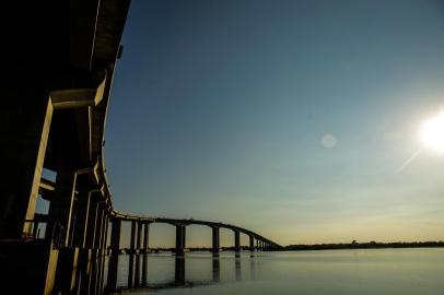  PORTO ALEGRE, RS, BRASIL - 17/09/2020¿Obra da nova ponte do Guaíba<!-- NICAID(14595186) -->