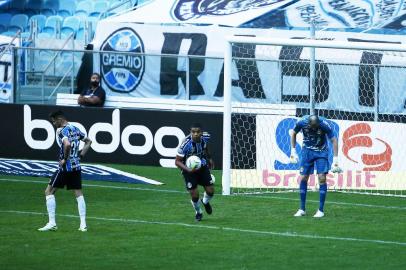  PORTO ALEGRE, RS, BRASIL - 20.09.2020 - O Grêmio recebe o Palmeiras neste domingo (20), na Arena, pela 11ª rodada do Brasileirão. (Foto: Félix Zucco/Agencia RBS)<!-- NICAID(14596796) -->