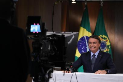 (Brasília - DF, 16/09/2020) Gravação de discurso para a 75ª Assembleia Geral da ONU.Foto: Marcos Corrêa/PR<!-- NICAID(14598453) -->