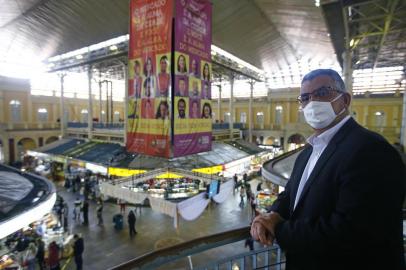  PORTO ALEGRE, RS, BRASIL - 22.09.2020 - Entrevista com superintedente do Mercado de BH. Na foto, Luiz Carlos Braga, superintendente do Mercado Público de Belo Horizonte, um dos maiores do país.<!-- NICAID(14598657) -->