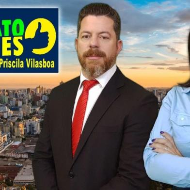 Renato Nunes e Priscila Vilasboa de Abreu, candidatos a prefeito e vice pelo PL<!-- NICAID(14590194) -->