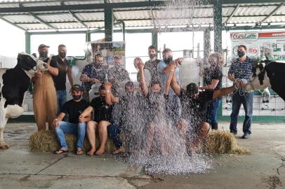 O banho de leite da Expointer 2020 foi de confete devido aos protocolos sanitários<!-- NICAID(14606931) -->