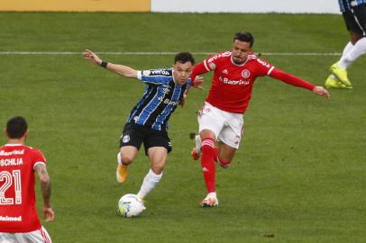 PORTO ALEGRE, RS BRASIL - 03.10.2020 - Grêmio e Inter se enfrentam neste sábado, na Arena, pela 13ª rodada do Brasileirão. (Foto: Lauro Alves/Agencia RBS)<!-- NICAID(14608452) -->