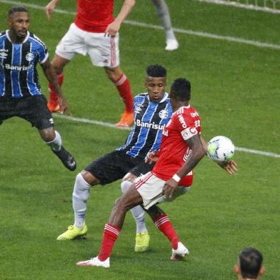  PORTO ALEGRE, RS BRASIL - 03.10.2020 - Grêmio e Inter se enfrentam neste sábado, na Arena, pela 13ª rodada do Brasileirão. (Foto: Lauro Alves/Agencia RBS)<!-- NICAID(14608520) -->