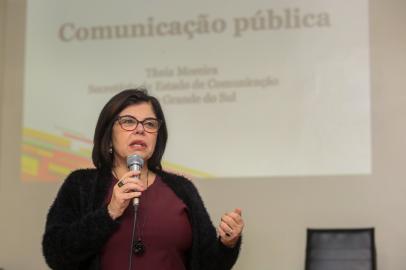 Secretária de comunicação Tânia Moreira palestra para membros da ARIPORTO ALEGRE, RS, BRASIL, 30/05/2019 - A secretária de comunicação Tânia Moreira palestrou, na tarde desta quinta-feira (30/5), para membros da Associação Riograndense de Imprensa (ARI). A conversa teve como tema a Comunicação Pública. Fotos: Felipe Dalla Valle/Palácio Piratini