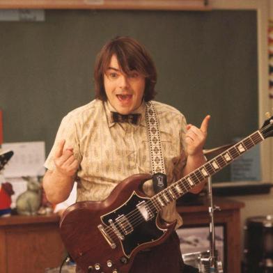 Foto do ator Jack Black, que interpreta o personagem Dewey Finn no filme Escola de Rock (School of Rock), dirigido por Richard Linklater.Quality: Original.Film Title: The School Of Rock.#PÁGINA: 2# NÃO VEIO Fonte: Divulgação Fotógrafo: UIP<!-- NICAID(1530585) -->