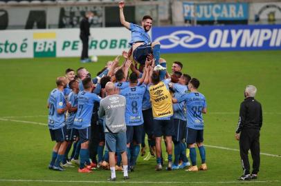  PORTO ALEGRE, RS, BRASIL - 07.10.2020 - O Grêmio recebe, na Arena, o Coritiba pela 14ª rodada do Brasileirão. (Foto: André Ávila/Agencia RBS)<!-- NICAID(14611799) -->