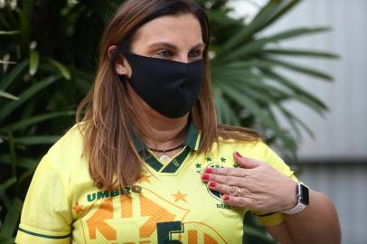  PORTO ALEGRE, RS, BRASIL, 28/09/2020 -Entrevista com Duda, ex- jogadora de futebol feminino do Internacional e Seleção Brasileira, hoje coordenadora do futebol feminino da CBF. Foto: Jefferson Botega / Agencia RBSIndexador: Jefferson Botega<!-- NICAID(14603415) -->