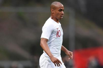  Portugals midfielder Joao Mario controls the ball during the international friendly football match between Portugal and Tunisia at the Municipal stadium in Braga, on May 28, 2018. / AFP PHOTO / MIGUEL RIOPAEditoria: SPOLocal: BragaIndexador: MIGUEL RIOPASecao: sports eventFonte: AFPFotógrafo: STR<!-- NICAID(13587029) -->